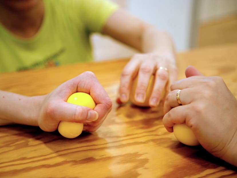 30/9 Handträning med paraffinbad